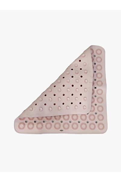 ALBBEK 2 Pieces Silicone Non-Slip Base Massage Shower Cabin and Bath Mat - Bathtub Mat Pink A-150