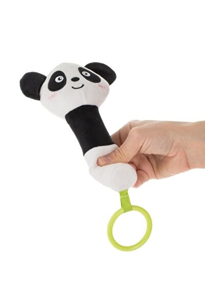 OEM Plush Rattle Toy Panda & Teething Ring 17cm