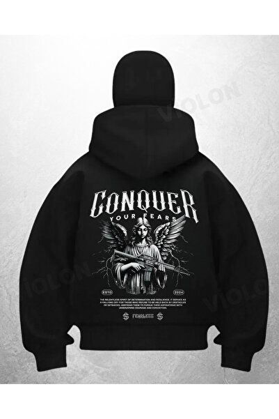 Violon سترة كونوفر مطبوعة باللون الأسود على شكل قناع ثلج الساموراي