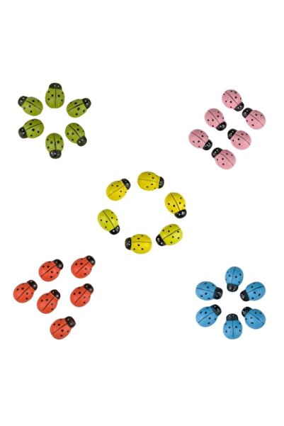 OEM Buburuze Decorative Autocolante Multicolore 2.5cm - 30buc