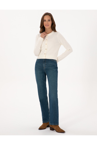 Pierre Cardin Mavi Straight Fit Jean Pantolon 50318237-VR036