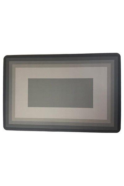 ALBBEK 2 pieces square magic water absorbent bathroom mat non-slip base foot mat 38x58 cm a-60