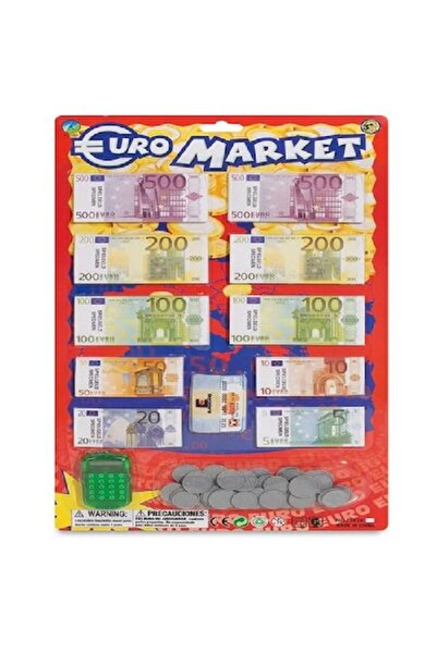 OEM Set de joacă pentru copii cu bancnote, monede euro și calculator inclus