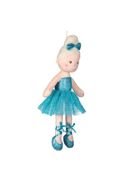 OEM Ballerina Textile Doll Blond Hair Blue Dress 50cm