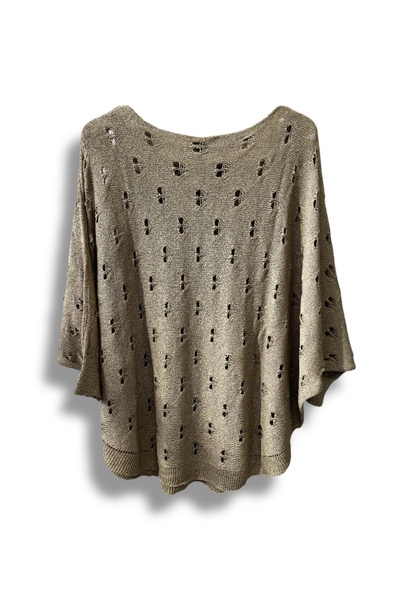 SUMEF oversized Mercerized Knitwear Blouse - Πουλόβερ με διάτρητο σχέδιο (μέγεθος 38-52)