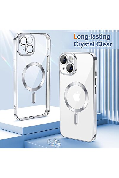 SKYDDAR INNOVATION Θήκη για iPhone 16, Πολυτελής Ασπίδα Magsafe, Αντικραδασμική Προστασία, Σετ Αυτοκόλλητων, Ασημί