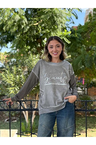 Punta Otantik NC50793 Hanorac din bumbac scris cu frumusețe italiană, nurcă