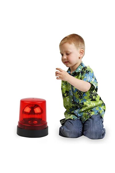 ANTBRO Toy Fire Engine Siren Antbro® with Magnet, Light, and Sound, Plastic, 10x10 cm