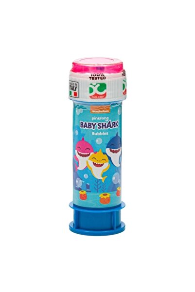 OEM Sticlă cu baloane de săpun Baby Shark cu capac roz, 60 ml
