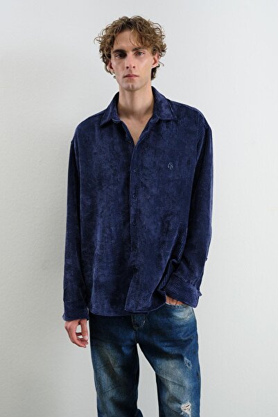 GIESTO ΠΑΝΤΡΕΜΕΝΟ ΚΟΡΥΦΑΙΟ ΠΟΥΚΑΜΙΣΟ ΜΕΓΑΛΟ ΜΕΓΕΘΟΣ ΜΕ ΒΕΛΟΥΔΙΝΟ ΣΚΟΥΡΟ ΜΠΛΕ