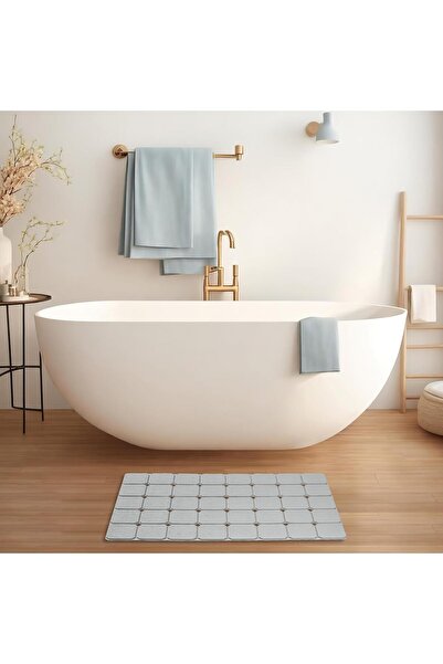 ALBBEK 2 Pieces Bathtub and Shower Mat with Suction Cups Non-Slip Soft Silicone Bath Mat 45 X 70 cm A-161