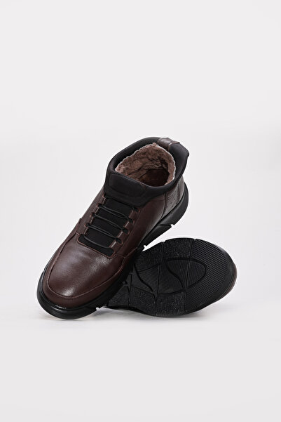 FAST STEP Genuine Leather & Fur Men's Classic Boots 126Kma726