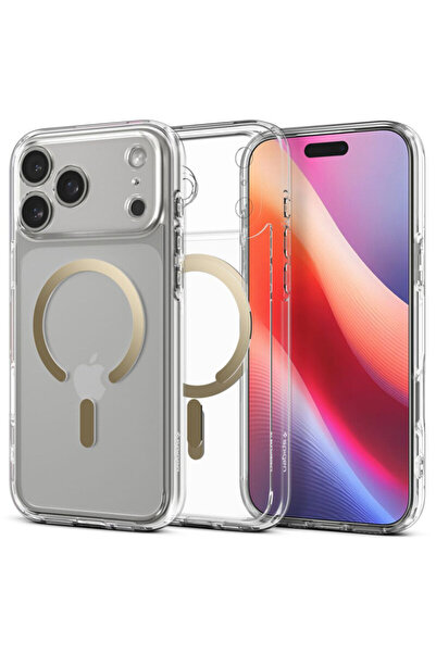 Spigen Carcasă hibridă MagSafe pentru iPhone 17 Pro Max Ultra, transparentă