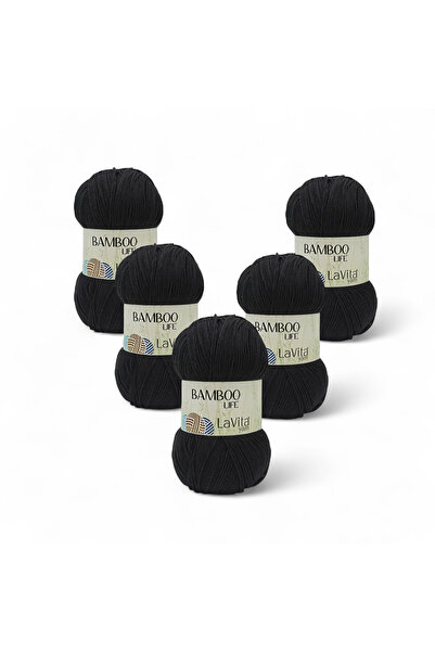 LaVita Yarn Bamboo Life Fir de tricotat manual 50% Bambus 50% Acrilic 500gr 5...