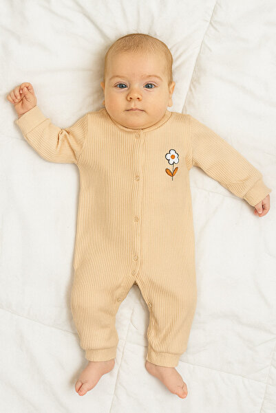 tinytrends Baby Girl Floral Patterned 3-Piece Romper Set