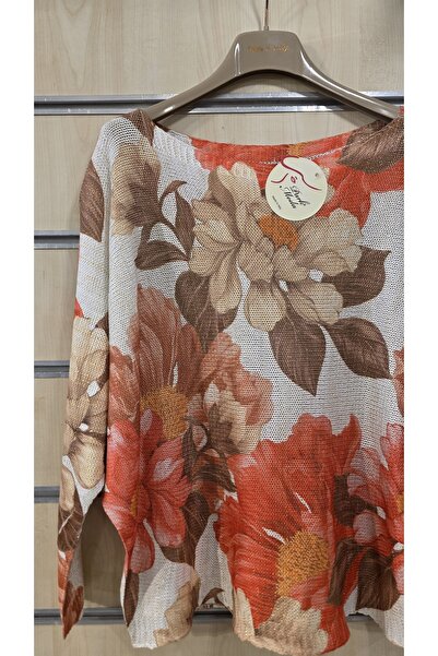 Park Moda Merserize Bluz Karışık Çiçek Desen