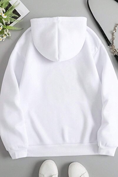 trendypassion Unisex Oversize Heart Printed Sweatshirt