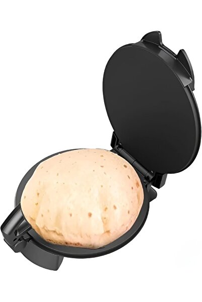 Generic 8-Inch Electric Roti & Chapati Maker ∣ Stainless Steel, Non-Stick Press with Adjustable Temperature