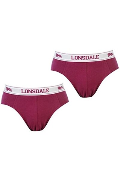 LONSDALE Boxeri bărbătești Lonsdale, set 2 buc., violet, mărimea M