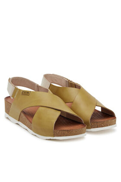 PIKOLINOS Γυναικεία Σανδάλια πράσινα PIKOLINOS-W9E-0912 768 CITRON