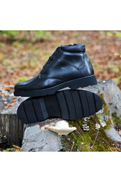 Cyclop Men's Leather Boots Brussels Black – Black