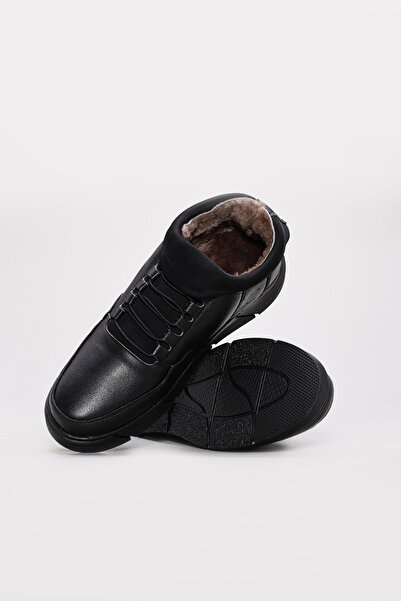 FAST STEP Genuine Leather & Fur Men's Classic Boots 126Kma726