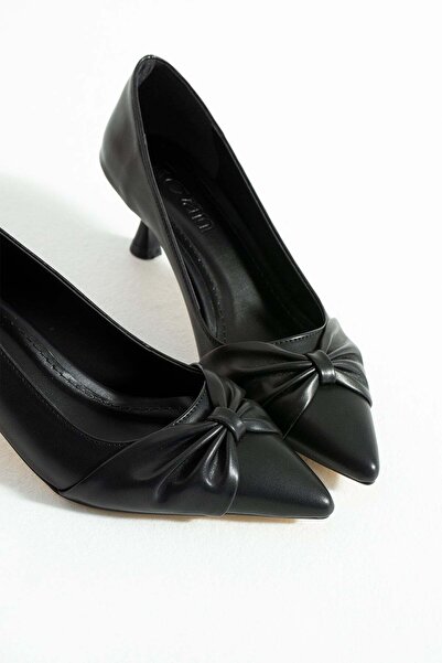 RevanStep Παπούτσια με φιόγκο και τακούνι  "kitten heel " 5 εκ. Άνετα