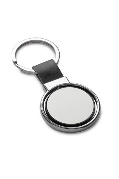 dalimag Breloc din metal și PU, 39 x 57 x 5 mm, negru,