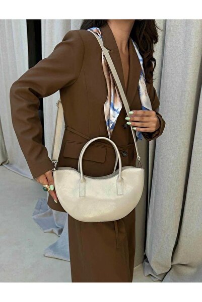 Çanta Trend Women's Boat Model Mink Hand and Shoulder Bag