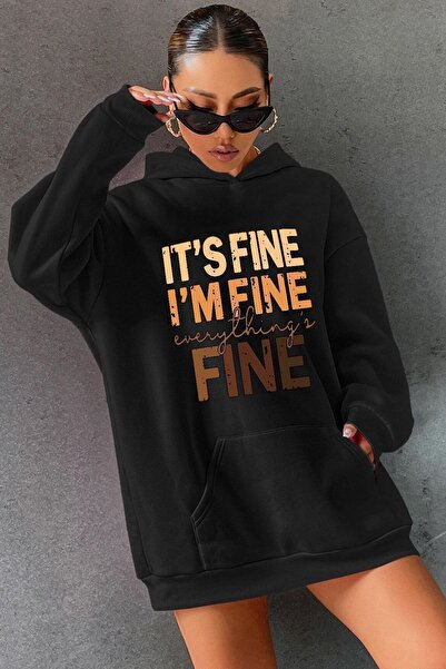 trendypassion Φούτερ Unisex Oversize Fine Printed