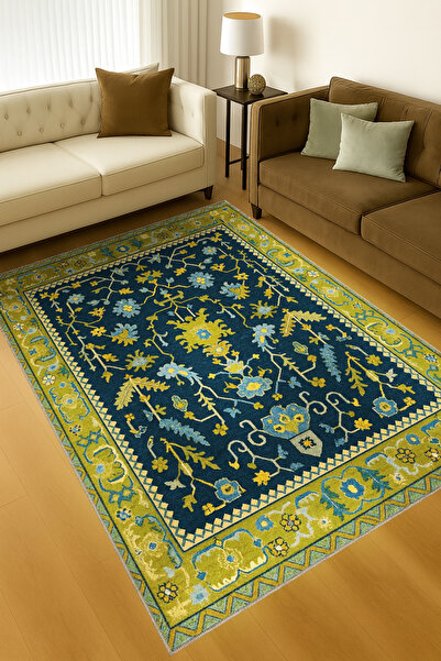 Rugs Modern Halı MOSSO Παραδοσιακό Μοτίβο με Σχέδια, Υφαντή Βάση, Vintage Δια...