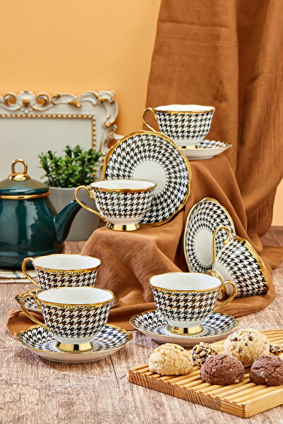 Cooker Stylishly Designed Set of 6 180 ml Porcelain Cups - Gift Option