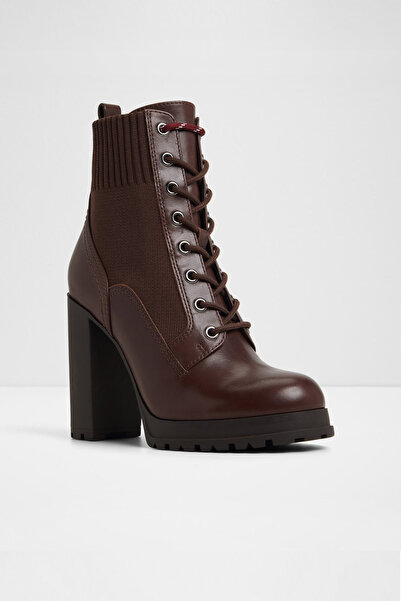 Aldo REBELLIOUS - Kadın Kahverengi Hakiki Deri Bağcıklı Postal Bot