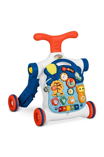 Ricokids Antemergator 5 in 1 , solid si durabil, calaret, impingator, scuter, masa si tabla educationala, ...