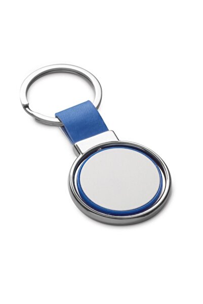 dalimag Breloc din metal și PU, albastru,