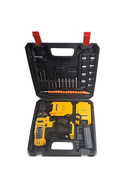 OEM Complete 21V Cordless Drill Kit - 2x1500mAh Batteries, Carry Case