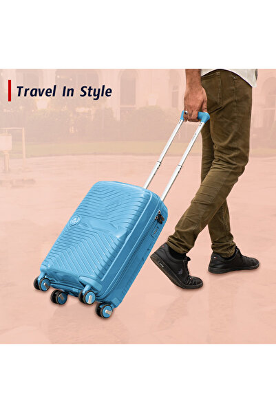 ZAAPPY Hard Case 3 Piece Set (20/24/28 Inch) Miami PP Luggage Lightweight, Unbreakable, Secured Lock