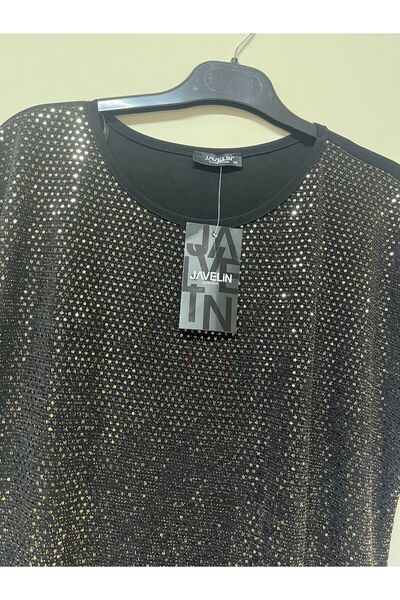 Javelin Collection Sequin Front Evening Dress Bluz