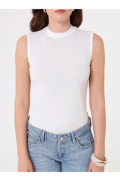 Refka Μπλούζα χωρίς μανίκια με λαιμόκοψη - Λευκό -
