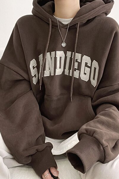 trendypassion Unisex Sandiego Printed Oversize Sweatshirt
