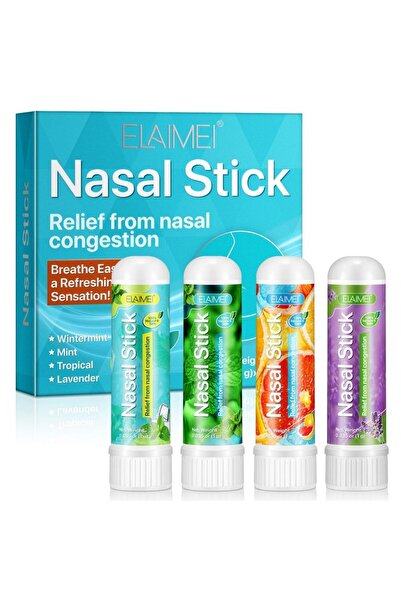 ELAIMEI Stick, nasal inhaler for easy breathing and high tone, Set of 4 flavors, ELAIMEI®