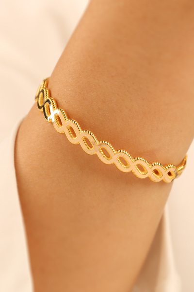 Çgk Çiğdem Gürel Kuyumculuk Gurmet Model Ajda Altın Kelepçe Bilezik