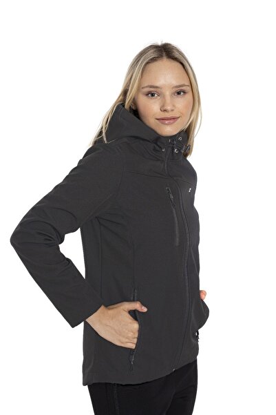 Crozwise Anthracite Women's Waterproof Softshell Outdoor Coat / Jacket - 5037-06