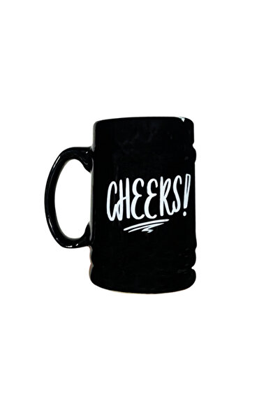 Dörtel Tedarik Cheers Mug Cup Black Large Size Mug