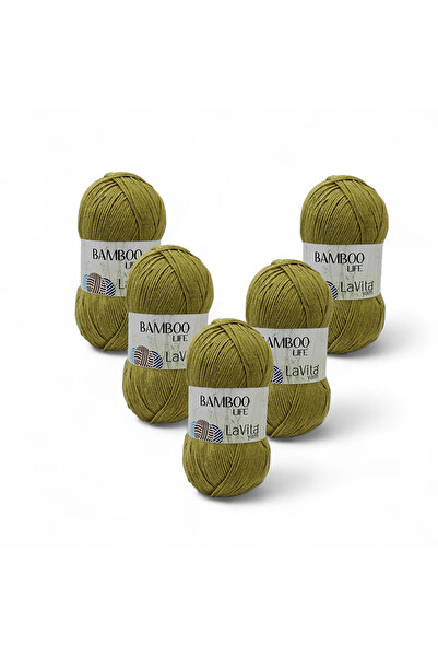 LaVita Yarn Bamboo Life Fir de tricotat manual 50% Bambus 50% Acrilic 500gr 5...