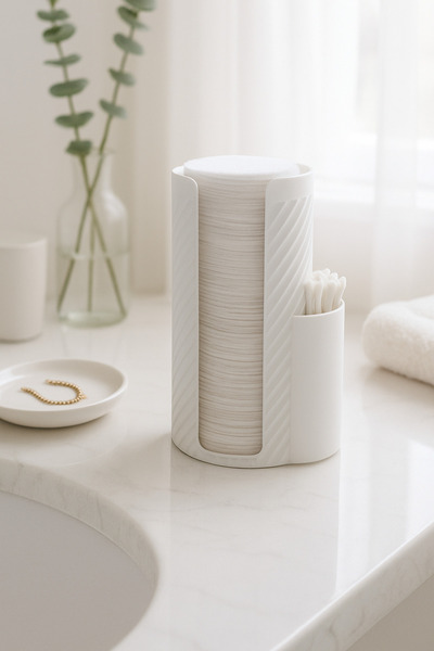 Tactyla حامل قطن لإزالة المكياج ومسحات الأذن