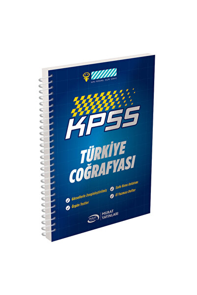 Murat Yayınları 4043 - KPSS Türkiye Coğrafyası Defteri