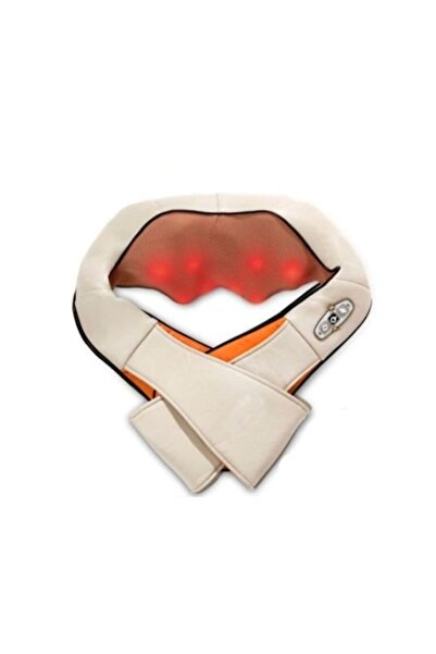 DEEBCO Aparat de masaj cervical, putere 24W, tehnologie infraroșu, bej, 600g