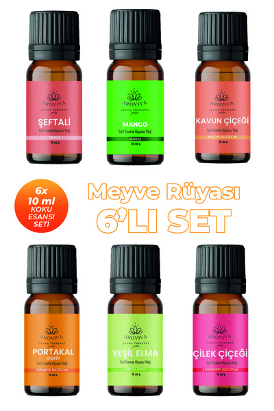Aroviva Meyve Rüyası Esansiyel Uçucu Koku Yağı Buhurdanlık Yağı Difüzör Esans...