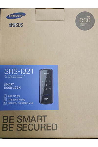 Samsung Z قفل باب رقمي SHS-1321، مزلاج حافة، شاشة تعمل باللمس، بدون مفتاح